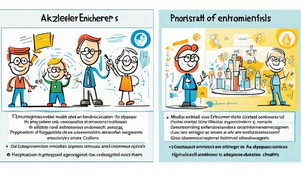 Akzelerations-Modell und Enrichment-Modell
